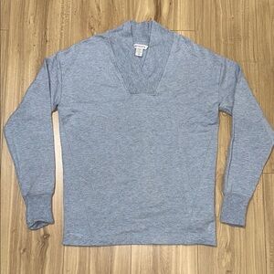 Athleta Clarity Sweater Womens SIZE XS Light Blue Pullover Sweatshirt V-neck
